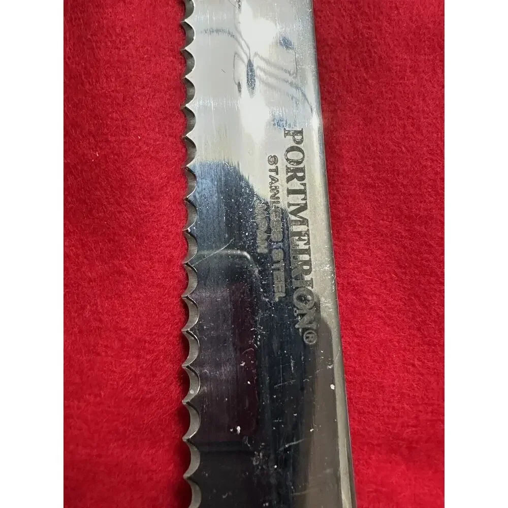 Portmeirion Botanic Garden Stainless Bread Knife & Cheese knife Porcelain Handle